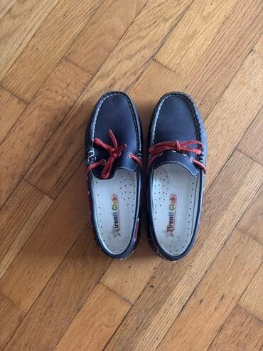 supunatorlu uşaq şəp şəpləri: Uşaq mokasinləri – Trendi Club - Rəng: tünd göy üst hissə, qırmızı — 1