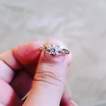 Ювелирные изделия: Помолвочные, Кольцо, Белое золото, 750 проба, Бриллиант — 2