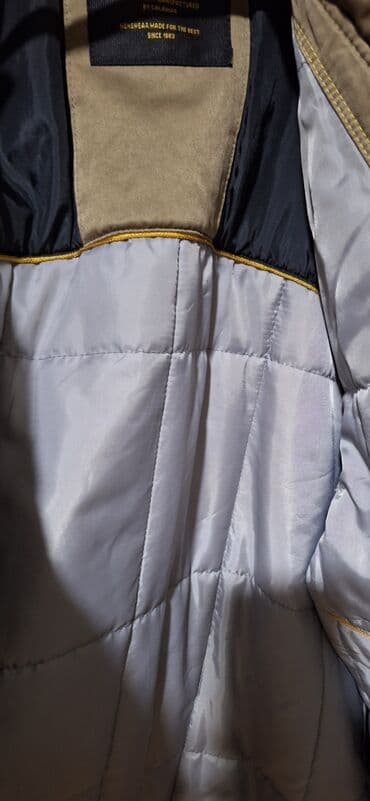 uzun kurtqa: CALAMAR kişi parkası – qum rəngi Xüsusiyyətlər: - Uzun kəsim, isti — 4