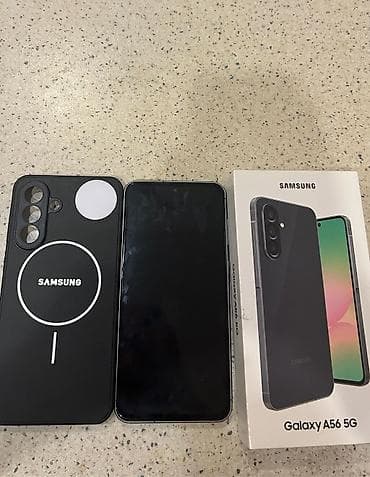 samsung notebooklar: Samsung Galaxy A56 5G, 256 GB, rəng - Qara, İki sim kartlı — 3