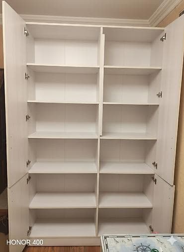 şkafı: 6 qapı, Ağ, Açılan, Düz dolab — 3