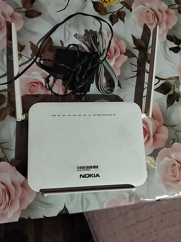 sazz modem: Nokia marka Wi‑Fi router/modem - İki ədəd xarici antena – geniş əhatə — 1