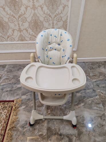прогулочные коляски peg perego si completo: Uşaq yemek stolu . əla veziyyetde. padnosu çıxır. kemeri var. tecili — 2