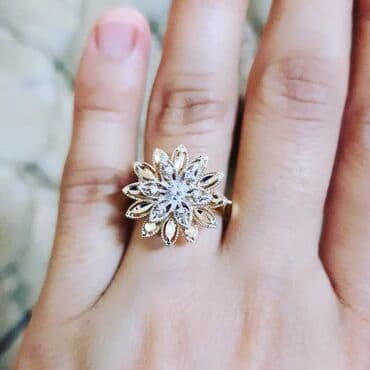 nişan üzükleri: Nişan, Üzük, Sarı qızıl, 585 Əyar, Brilyant — 4