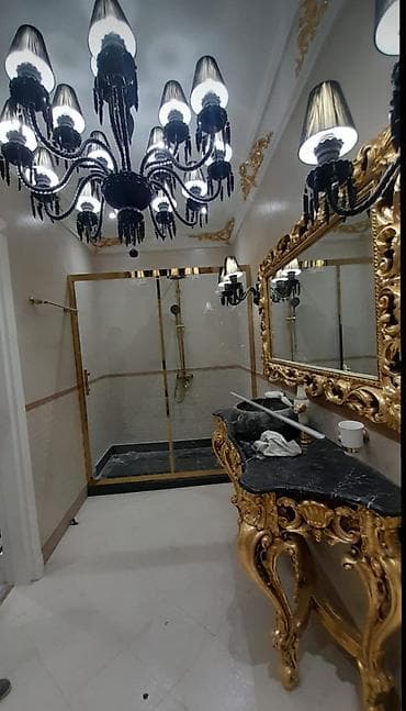 vanalar: Barokko üslubunda lüks hamam mebeli və aksesuar dəsti - Qızılı — 1