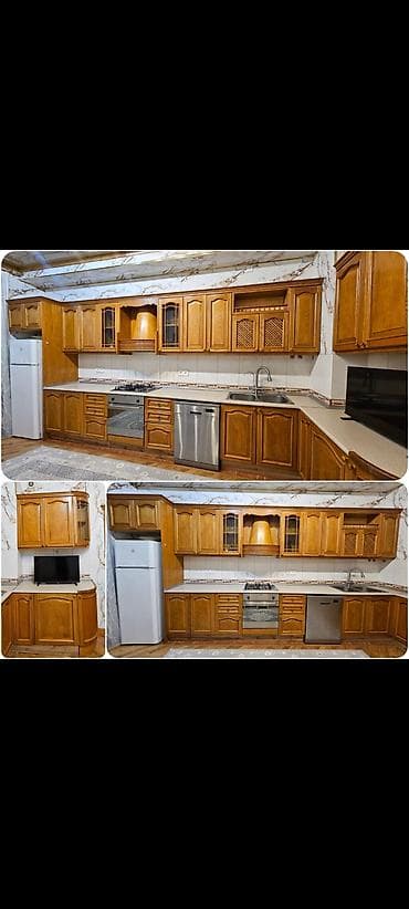 ev gulləri: Fistiq agacindan metbex 1000 azn.Uzerinde +soyuducu +qaz sobasi — 1