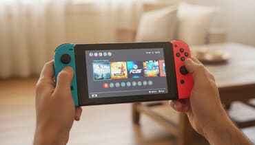 Nintendo Switch prosifkali 128 gb yaddas ekranda bilinmeyen cuzi bir