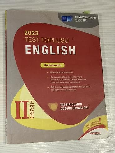 İngilis dili Testlər 11-ci sinif, DİM, 2-ci hissə, 2023 il lalafo.az -da İngilis dili Testlər 11-ci sinif, DİM, 2-ci hissə, 2023 il