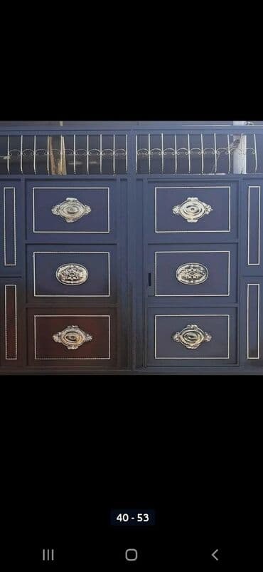 жер тошок: Железо Дворовые ворота, Распашные, 3 м, Механические, С дверью, цвет - Голубой, Нет кредита, Платная установка, Платная доставка — 73