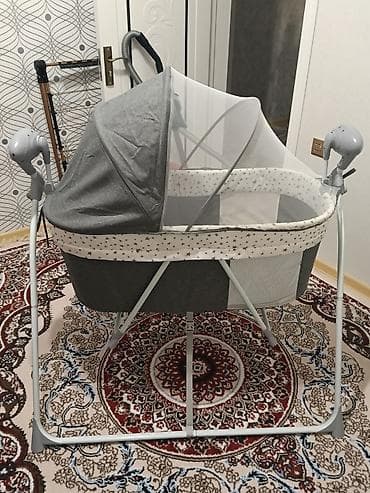 embawood mebelleri: Oğlan və qız üçün, Beşik, Matras ilə, Yellənmə mexanizm ilə — 2