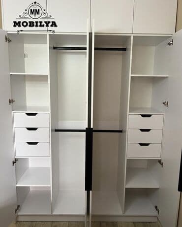 qapı modelleri: Yeni, Açılan, 4 qapılı Düz dolab, Qarderob, paltar dolabı, Azərbaycan — 5