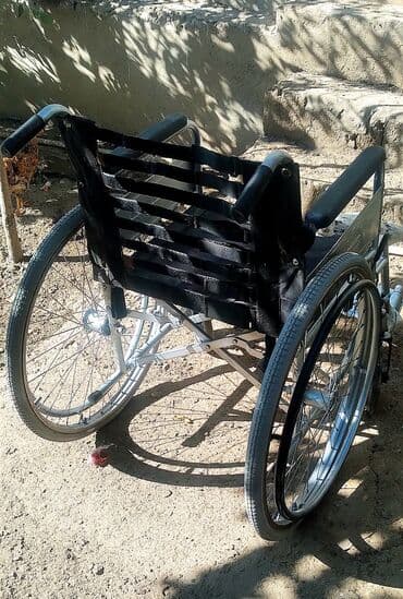 əlillər üçün araba: Mexaniki əlil arabası - Geniş, möhkəm metal çərçivə - Böyük arxa — 2