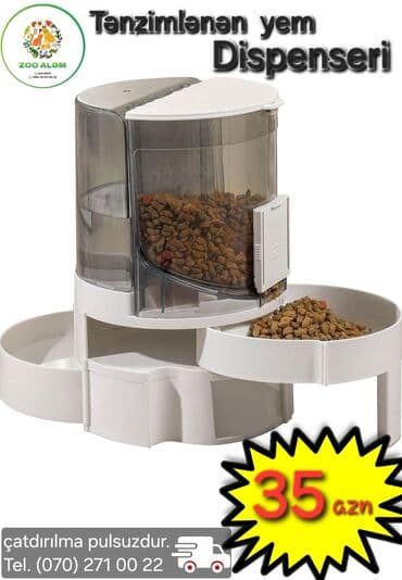 cucə su qabı: Yem qabı (pişik və it üçün yem dispenseri) hörmətli müştərilərimiz — 1