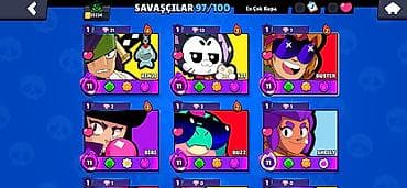 berde taksi: Brawl Stars oyunu üçün hesab - Kupa: 35.234 (Kupa Yolu II) - Toplam — 3