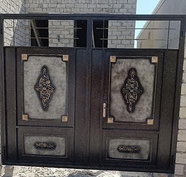 demir list: Yeni Həyət darvazası, 3 m, Mexaniki, Qapı ilə, rəng - Ağ, Kredit yoxdur, Ödənişli quraşdırma, Ödənişli çatdırılma, Rayonlara çatdırılma — 6