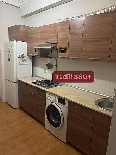 Кухонные гарнитуры: Metbex mebeli satılır 380₼. ölçü 3.45. Uzerinde aspirator ve moyka — 1