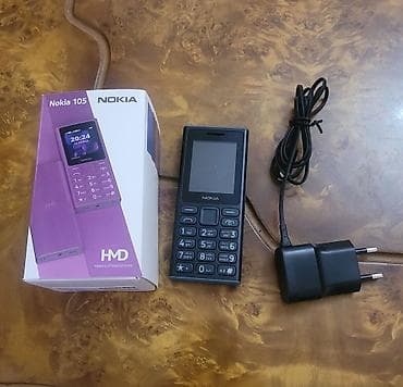mini telfon: Nokia 105 4G, rəng - Qara, Düyməli, İki sim kartlı, Sənədlərlə — 1