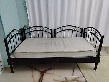 duz divan: Təknəfərlik çarpayı, Matras ilə, Siyirməsiz — 3