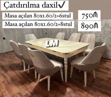 oturacaq dəstləri: Möhtəşəm masa dəsti👑 Yüksək keyfiyyətlə Qiymət : Masa — 2