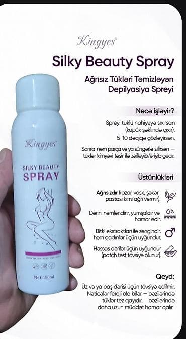 Kingyes Silky Beauty Spray – Ağrısız tükləri təmizləyən depilyasiya