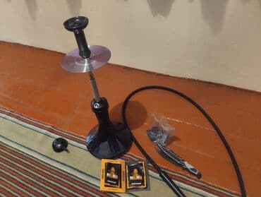 aksesurlar: Nargilə dəsti - Qara rəngli şüşə kolba və paslanmayan poladdan — 2