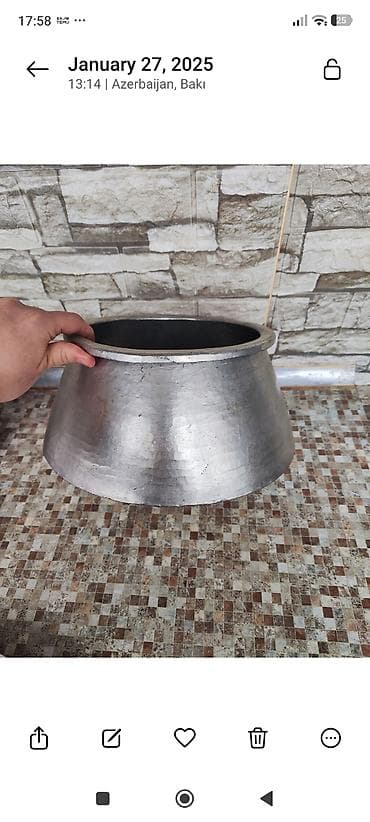 paltar sermek: Aş qazanı, rəng - Gümüşü, Alüminium — 3