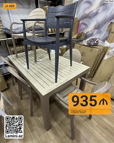Bağ üçün masa dəsti – 935 ₼ Müasir və zövqlü dizayna malik bağ mebel