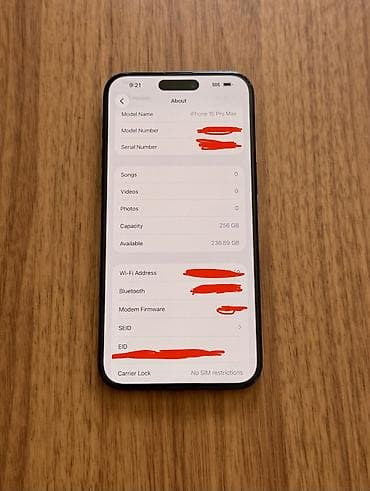 macbook pro 2011: IPhone 15 Pro Max, 256 GB, Blue Titanium, Barmaq izi, Simsiz şarj — 3