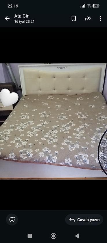 matras 160x200: Двуспальная кровать, Б/у — 3