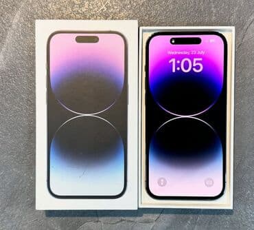 Apple iPhone: IPhone 14 Pro, 256 GB, Deep Purple, Zəmanət, Face ID, Sənədlərlə — 2