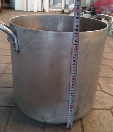 mantı qazanı: Qazan, rəng - Boz, Alüminium, 5-dən çox l — 1
