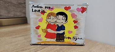 taxta obsivka: Əl işləri ilə boyanmış taxta pul qutuları — 2