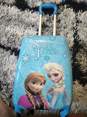 parca camadan: Uşaq çamadanı – “Frozen” mövzulu (Elsa və Anna), “Sisters Forever” — 1