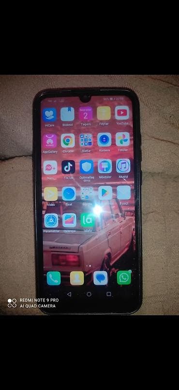 android telefonlar: Huawei Y6, 32 GB, rəng - Qara, Barmaq izi — 2