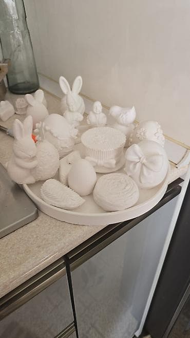 Güzgülər: Fiqur, Gips, rəng - Ağ — 10