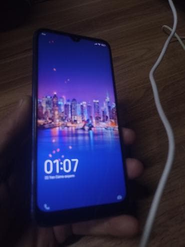 Redmi Note 8, 64 GB, rəng - Göy, Sensor, Barmaq izi, İki sim kartlı