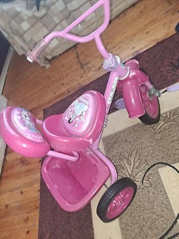 kreditle velosiped satisi: Uşaq üçtəkərli velosipedi - Rəng: çəhrayı/bənövşəyi tonlarda - 3 — 2