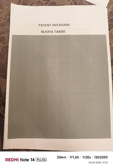 drakula kitabi: Məhsul: “Patent İmtahanı” üçün çap olunmuş hazır vəsaitlər toplusu — 3