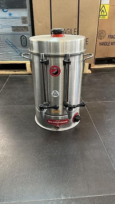 samovar mis: SILVERINOX sənaye tipli çay/isti su samovarı - Brend: SILVERINOX (CE — 2