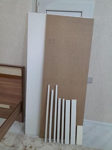 Ev üçün mebel: Taxta çarpayı karkası və başlıq dəsti - Material: taxta/LDF panellər — 4