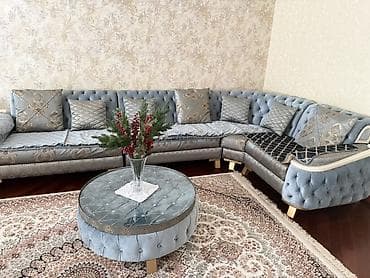puflar: İşlənmiş, Künc divan, Qonaq otağı üçün, Açılmayan, Azərbaycan — 2