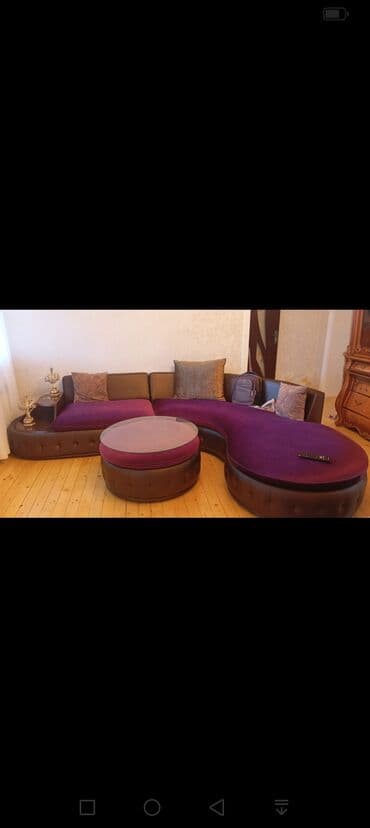 Künc divan, Qonaq otağı üçün, Açılmayan