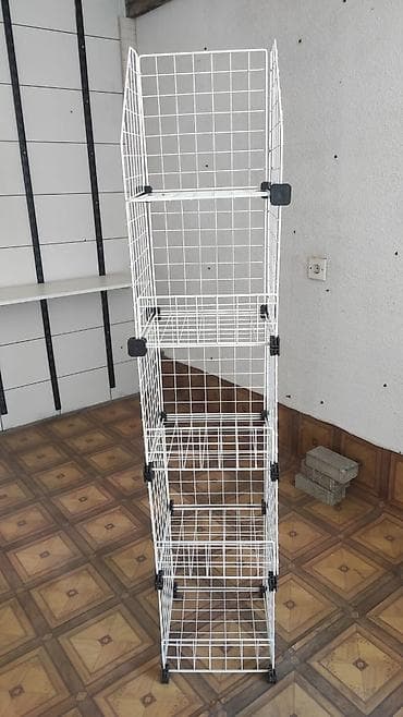 vitrin panel: Məhsul: Metall tor konstruksiyalı modul rəf/ səbət sistemi - — 4