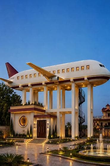 panel evler: Yeni muasir təyyarə dizaynda hotel Restoran çay evləri üçün — 1