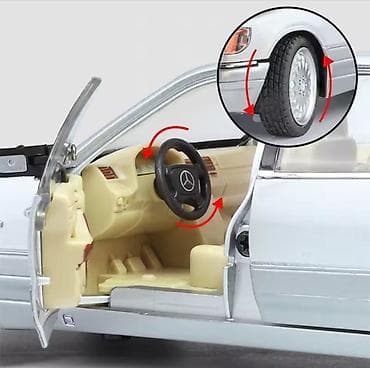 Kitablar və jurnallar: Metaldan yığılmış kolleksiya modeli – klassik sedan (1:18 miqyaslı) — 3