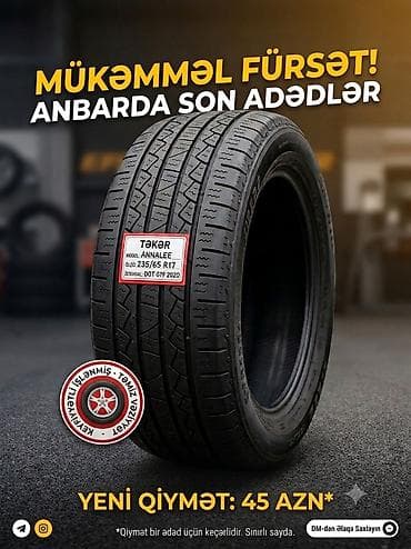 disk teker vaz: Təkər – Annalee - Ölçü: 235/65 R17 - DOT: 2020 - Təmiz vəziyyət — 1