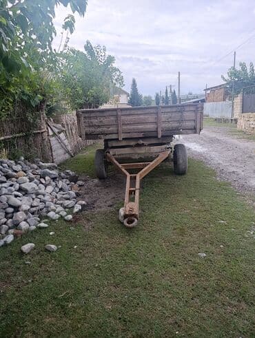 Kənd təsərrüfatı və tikinti işləri üçün ikioxlu traktor qoşqusu