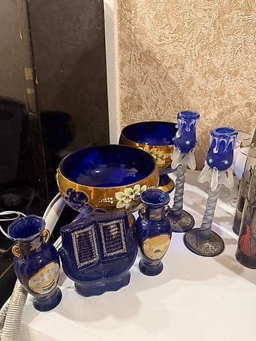 Kobalt mavi şüşədən dekorativ dəst
Ayrılıqda da satılır