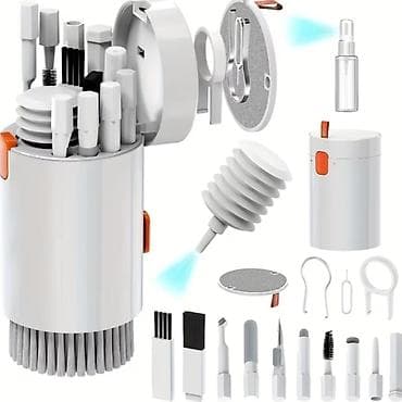 isdenmis soyuducular: Kompakt 20‑hissəli elektronika təmizləmə dəsti - Silindrik, qapaqlı — 2