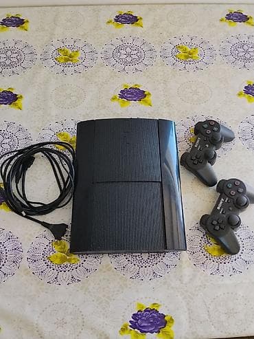 playstation slim 4: Sony PlayStation 3 Super Slim oyun konsolu. evde isdifade olunub hec — 2